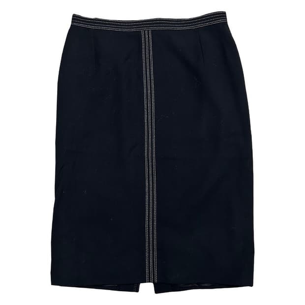 지아니 베르사체 꾸뛰르 미디 스커트 블랙 44