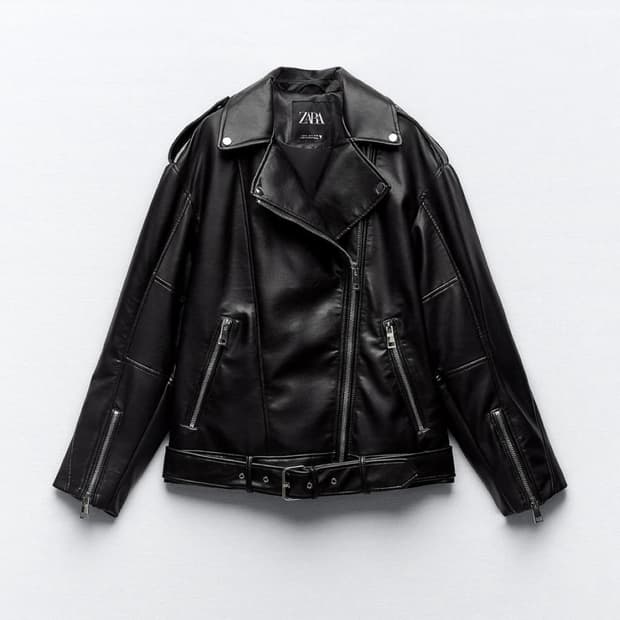 [새제품] ZARA 자라 블랙 라이더 가죽 자켓