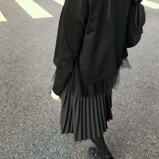 준야와타나베 16ss 아코디언 플리츠 스커트