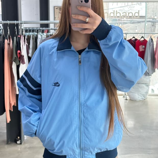 나이키 80s 올드스쿨 스우시 소라 트랙자켓