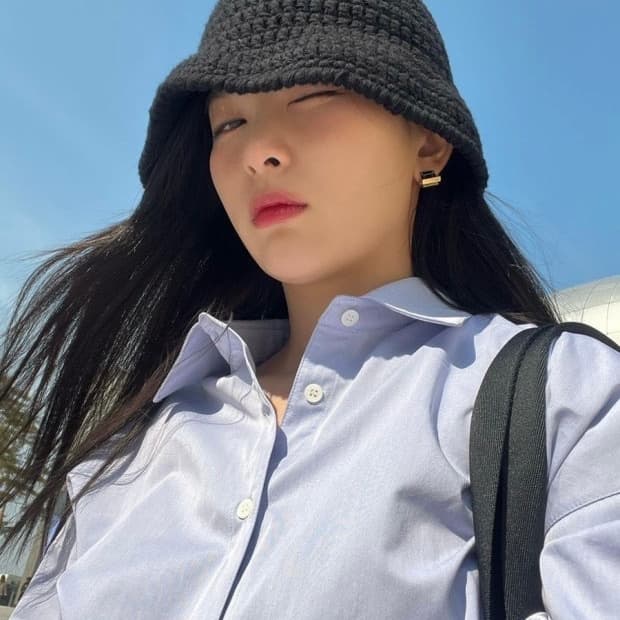 로우클래식 니트 버킷햇 블랙