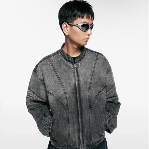 인사일런스 스모킹페이드 데님자켓
