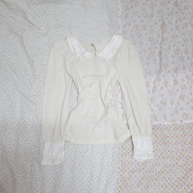 트랄라라 블라우스 리본 레이스 로걀탑 히메갸루 풀문 리즈리사