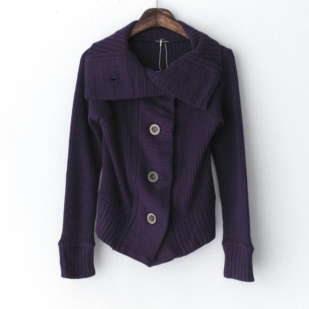 button collar cardigun