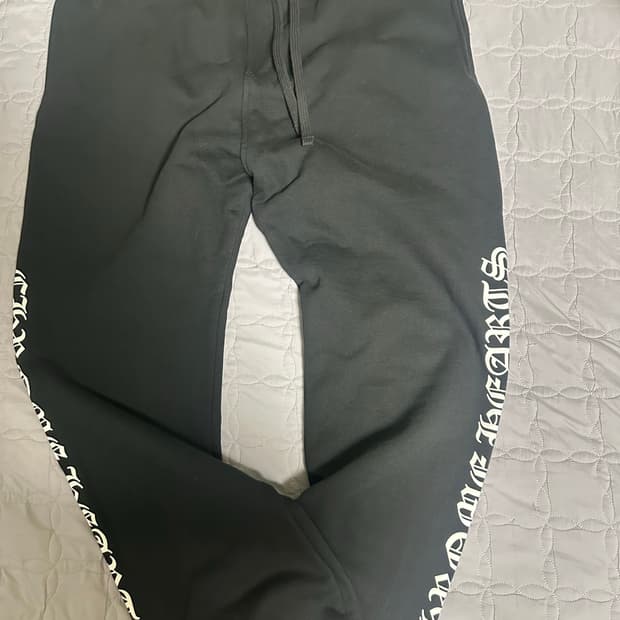 크롬하츠 / 스크롤 라벨 로고 스웻팬츠 / 2XL