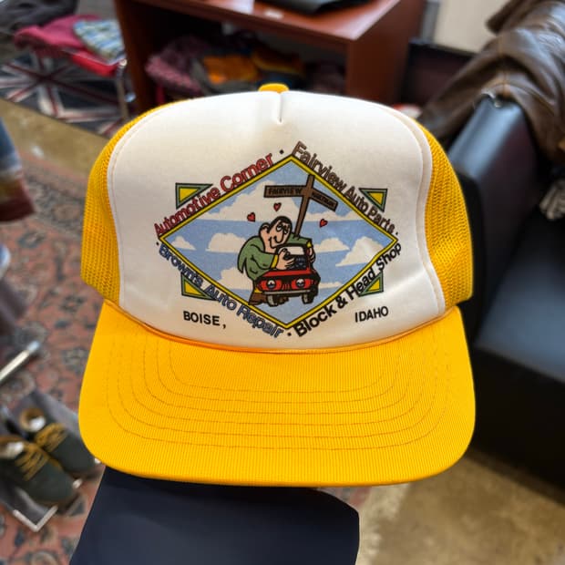 80s 미국 아이다호주 보이시 자동차광고 트러커캡