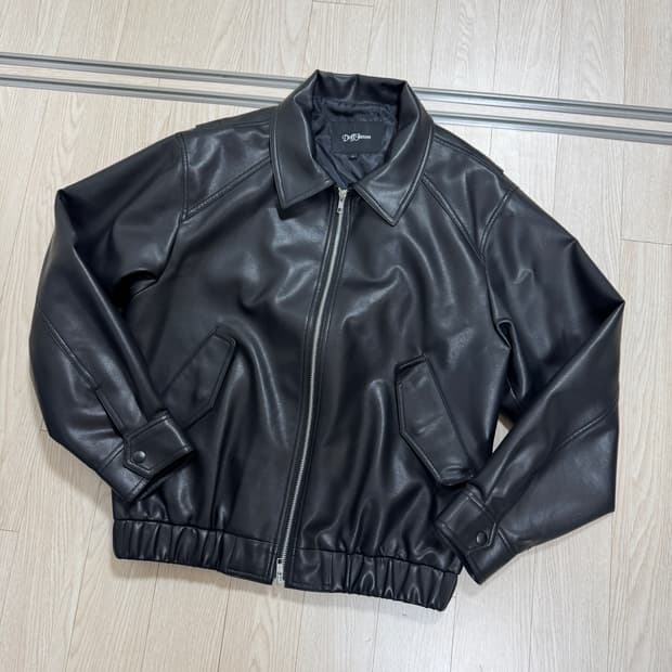 도프제이슨 오버핏 비건레더 보머 가죽자켓(L)