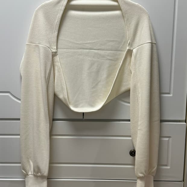 크림색 아이보리 볼레로