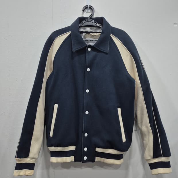 메종 키츠네 네이비 울 스타디움 자켓 남성 95~100사이즈