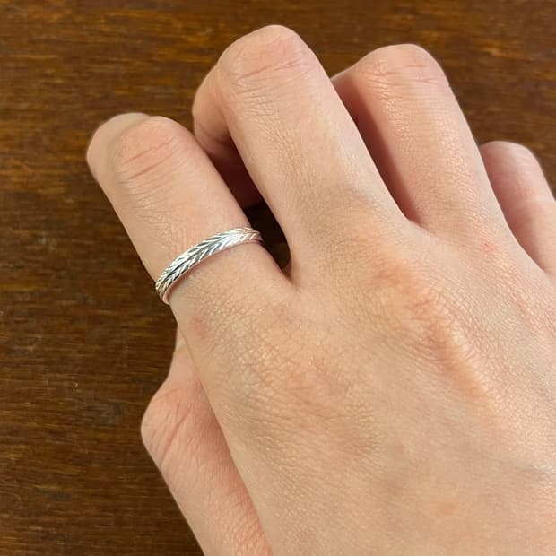 새상품 여성 오픈링 빗살 반지 은반지 실버링