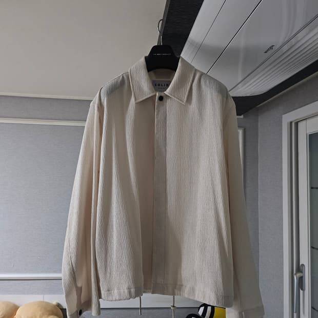 [거의 새것] 솔리드옴므 린넨 셔츠 남방 자켓 48