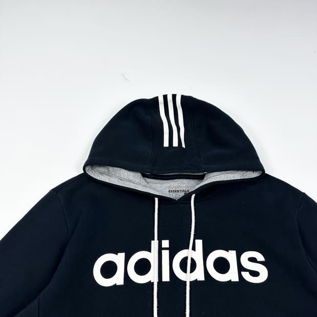 아디다스 오리지널 블랙 후드티 (XL)