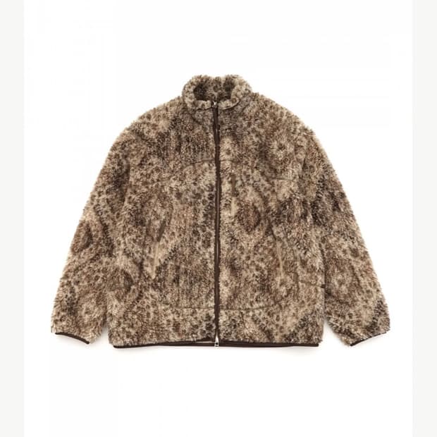 [40]올드조 21FW 아라베스크 파일 집 후리스 자켓