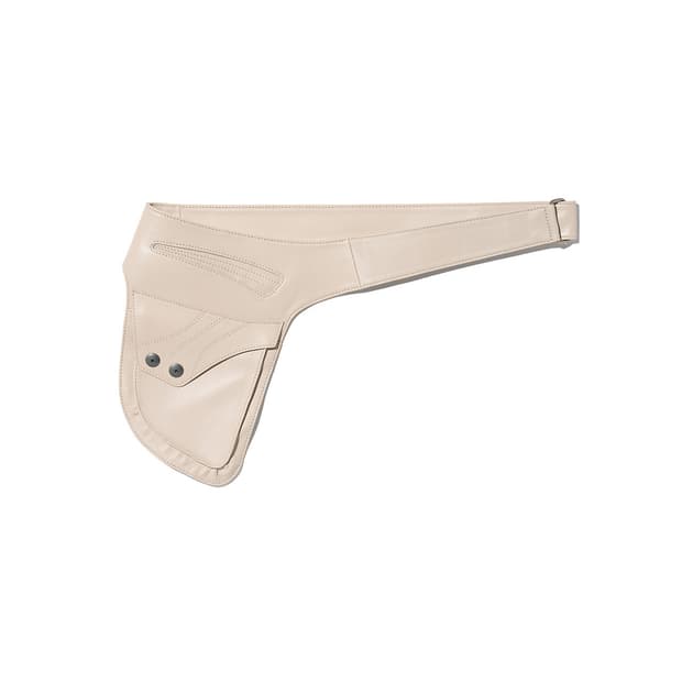 LAMBSKIN BODY POUCH_BEIGE
