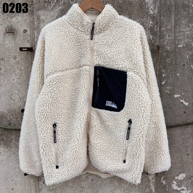 First down 퍼스트다운 플리스 후리스 집업 자켓 L 0203