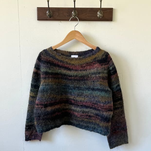 WENDY TRENDY 모헤어 크롭 스웨터