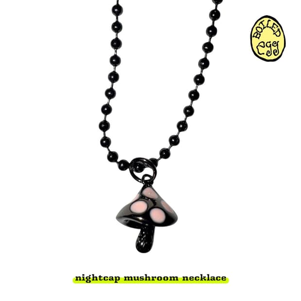 nightcap mushroom necklace