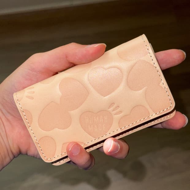 휴먼메이드 레더 카드 베이지 지갑 새상품