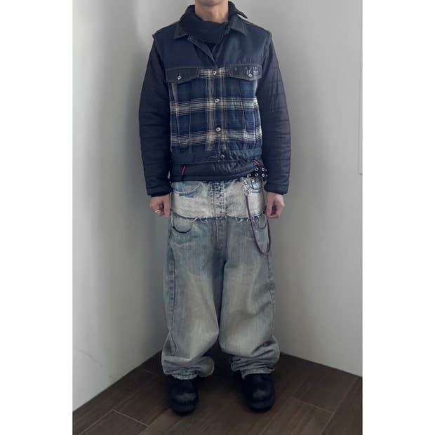 Diesel Checkered Padded Vest