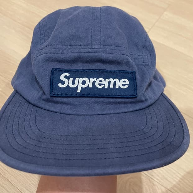 슈프림 밀리터리 캠프캡 네이비