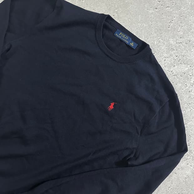 폴로 랄프로렌 네이비 니트