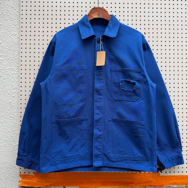 OLD VINTAGE WASHED BLUE 빈티지 프렌치워크자켓