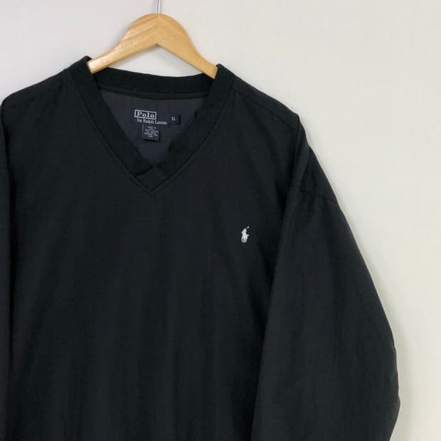 XL 폴로 블랙 아노락 웜업