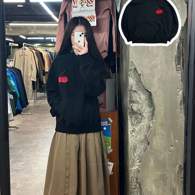 키르시 후드티 블랙 #csz2960