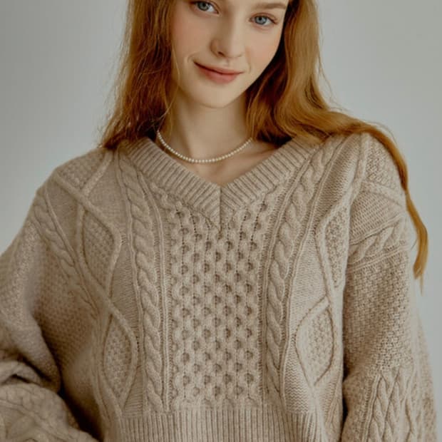 리엘(Re_L) 시그니처 캐시미어 로고 버튼 코튼 셔츠