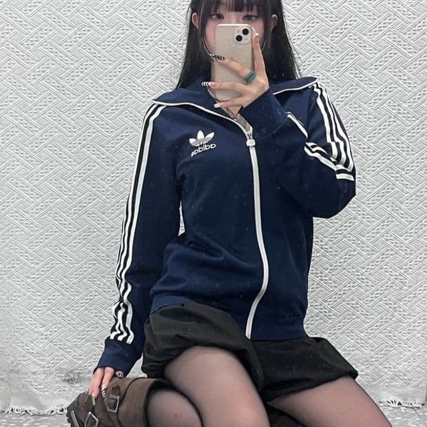 아디다스 올드스쿨 레트로 유로파 져지 집업 95 C10613