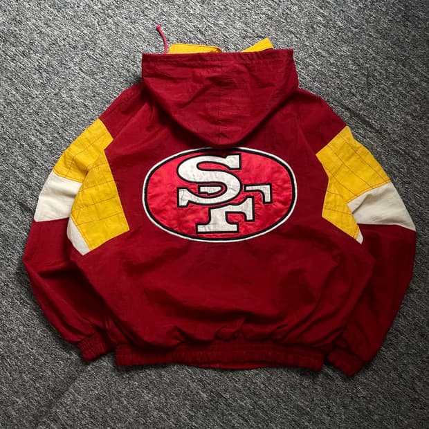 빈티지 NFL 샌프란시스코 49ERS 바시티 자켓o 1826