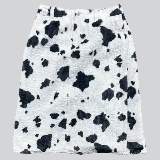 japan made 점박이 패턴 스커트 