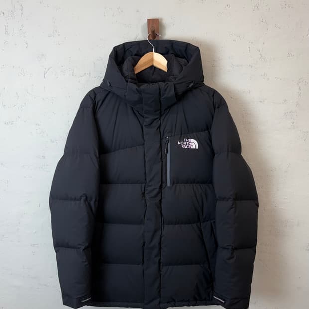 노스페이스 블랙 덕다운 패딩