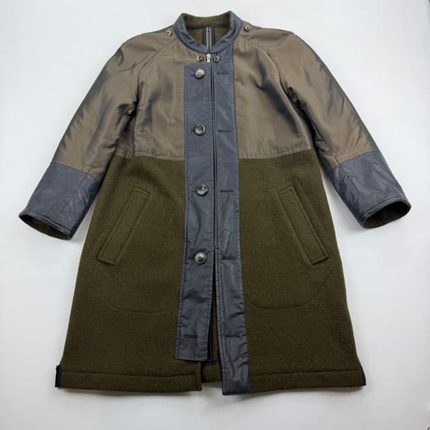 드리스반노튼 하이브리드 패널 코트