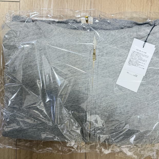 아프레쎄 26ss 빈티지 라이트웨이트 집 스웻 후드 집업 그레이