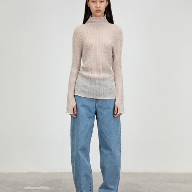 아모멘토 RECYCLED COTTON DENIM_LIGHT BLUE