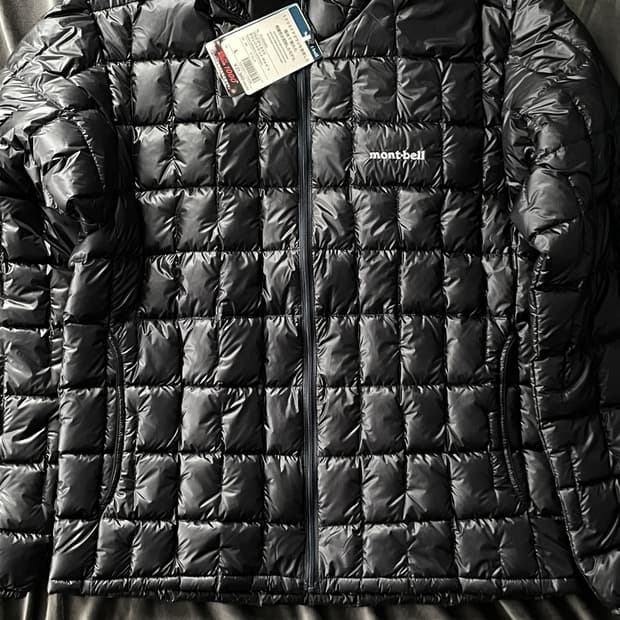 택포함 새상품 몽벨 경량패딩 플라즈마 1000 다운 자켓 L 블랙