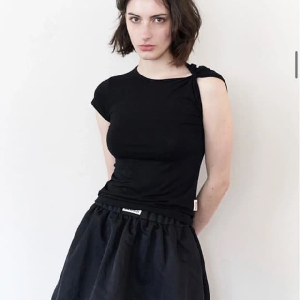 락케이크 벌룬 스커트 S 새상품