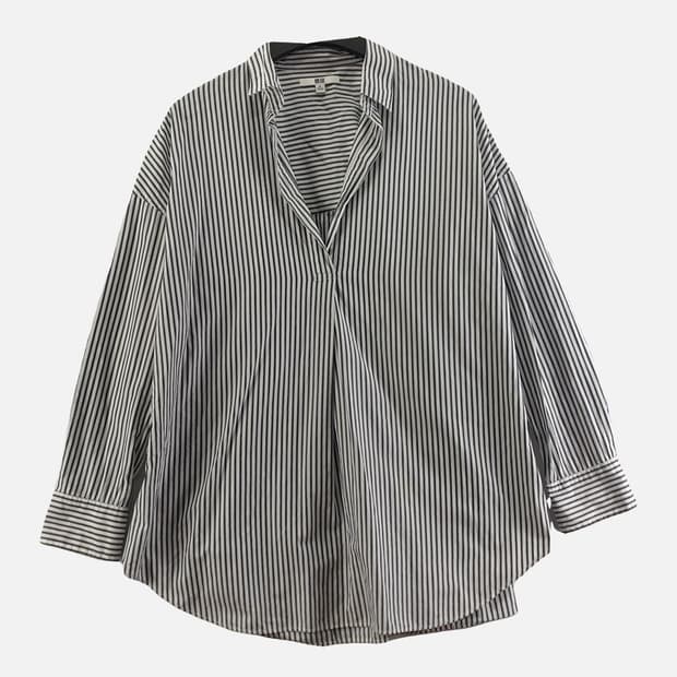 유니클로 화이트 여자 셔츠 XL N4928