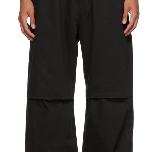 라프시몬스 와이드 밴딩데님 팬츠[46]