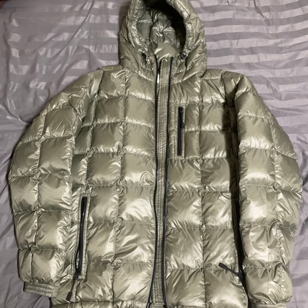 카키스 후드다운자켓