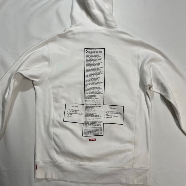 슈프림 16ss 블랙사바스 후드 티셔츠