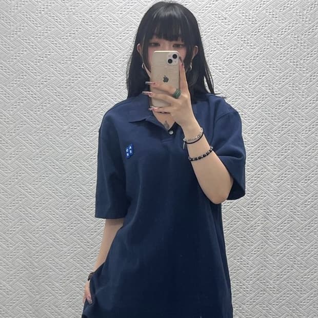 아더에러 캐주얼 빈티지 시그니피컨트 반팔 카라티 L C11869
