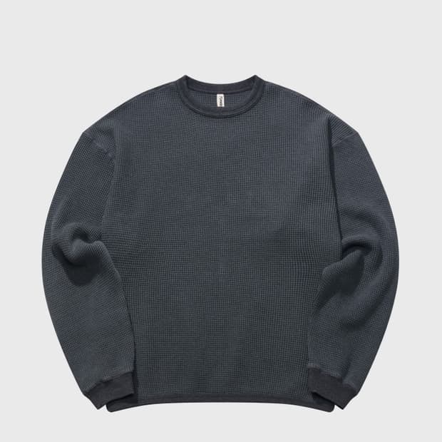 [ 3 ] 타임리스스포츠웨어 헤비 써멀 차콜 와플티