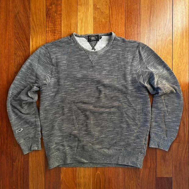  RRL 더블알엘 인디고 다이드 크루넥 풀오버