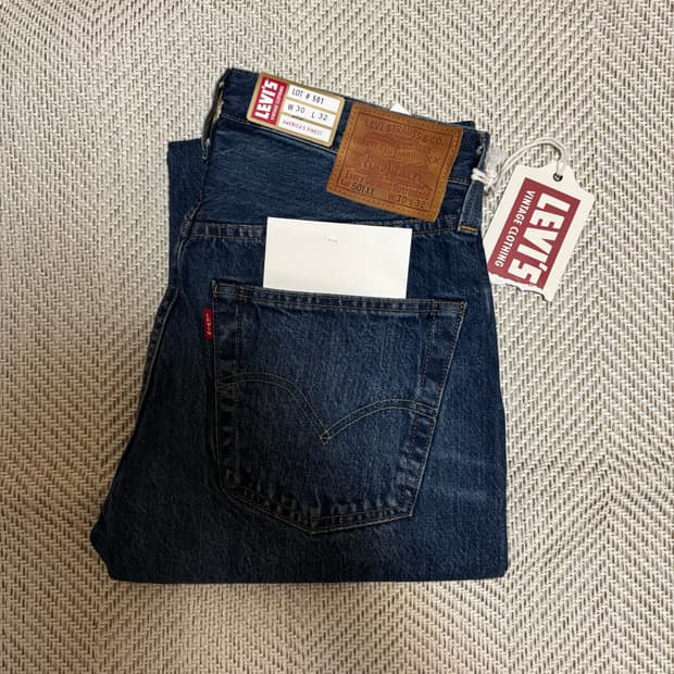 [30X32] 리바이스 LVC 1947 501XX 셀비지 데님 진