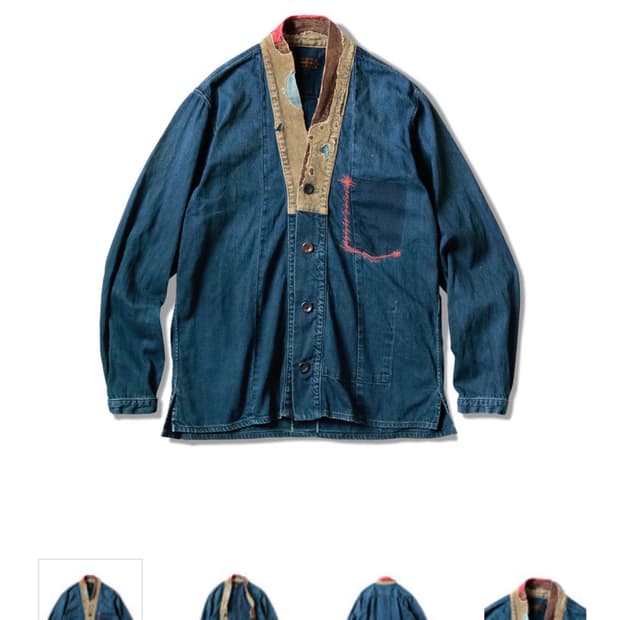 캐피탈 데님 주반셔츠 