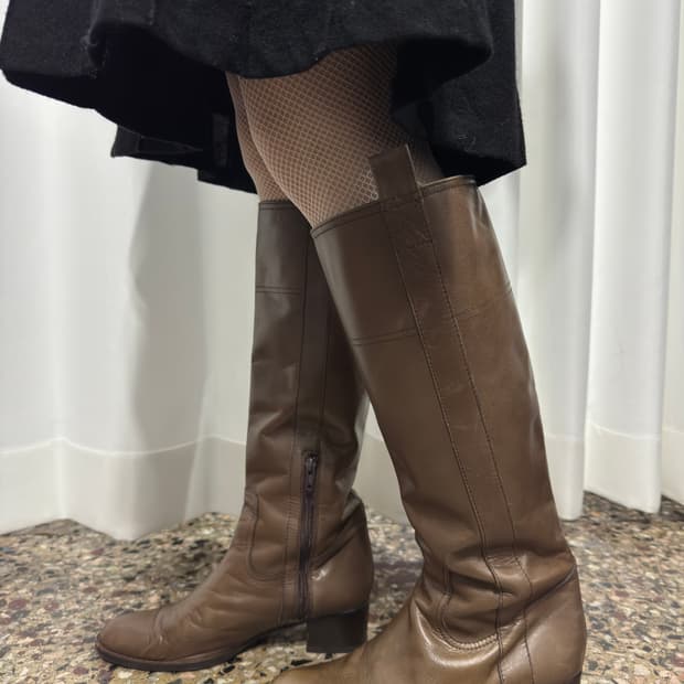ana brown leather boots