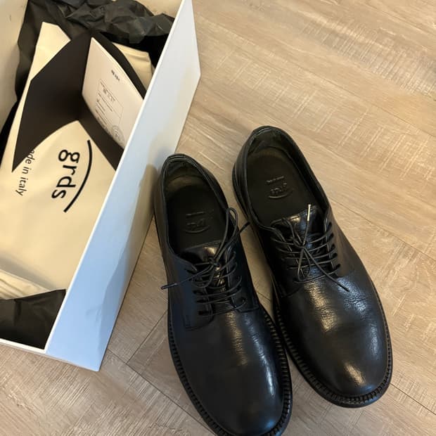 그라더스 blucher 08 블랙 더비슈즈 235