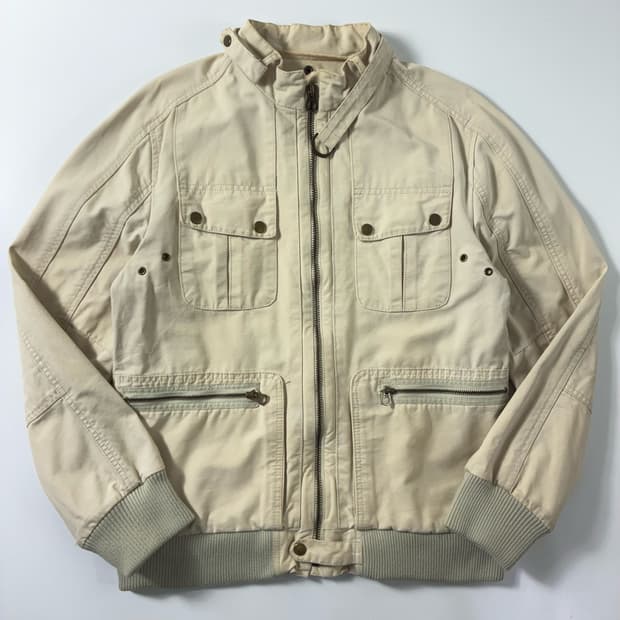 Guess  게스 멀티포켓 스윙톱 라이더 자켓 